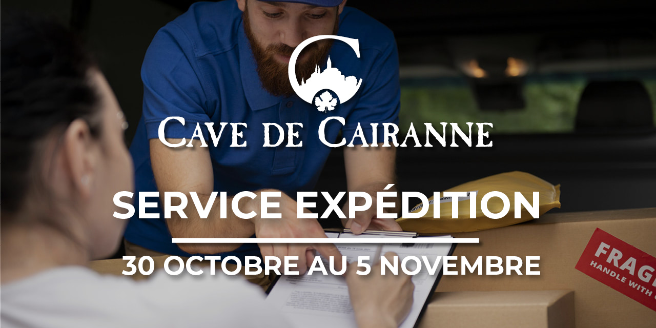 Le service expédition sera fermé du 30 Octobre au 5 Novembre 2023