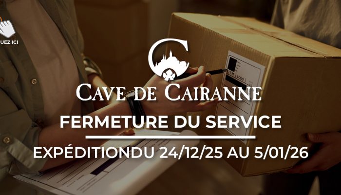 Fermeture du service expédition du 24 décembre 2025 au 5 janvier 2026