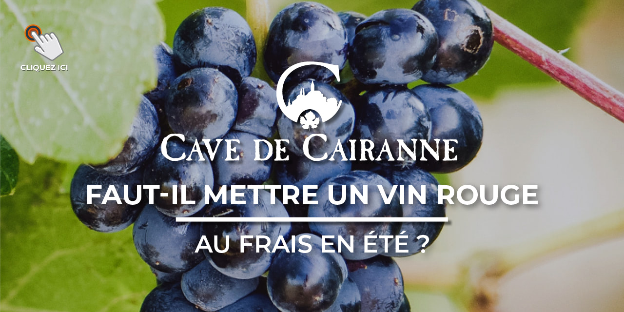 Vin rouge au frais en été : nos conseils | Cave de Cairanne